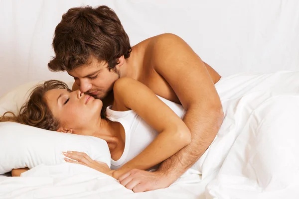 Couple enjoying a quiet morning together